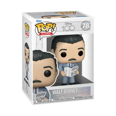 Fd50 Walt Disney With Magazine 78