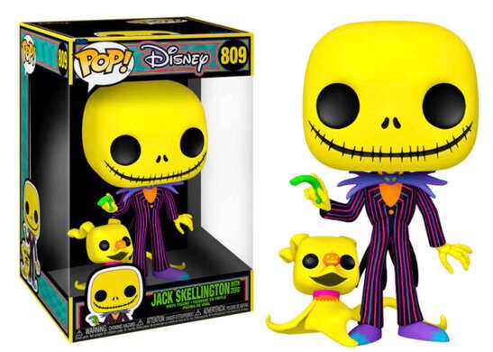 Fc87 Jack Skellington With Zero Blacklight 809 &quot;10&quot;