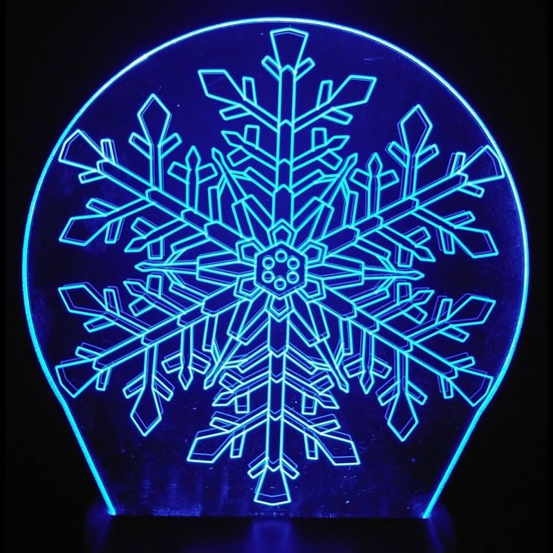 Veilleuse : Flocon de neige