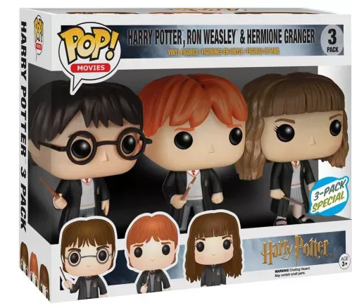 Gm123 Harry Potter, Ron Weasley, Hermione Granger 3 Pack