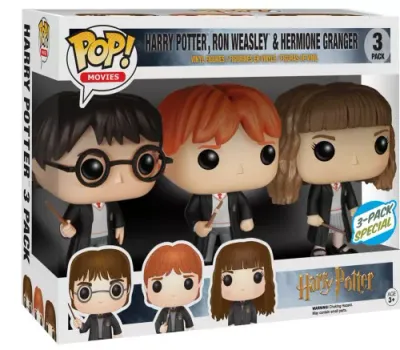 Gm123 Harry Potter, Ron Weasley, Hermione Granger 3 Pack