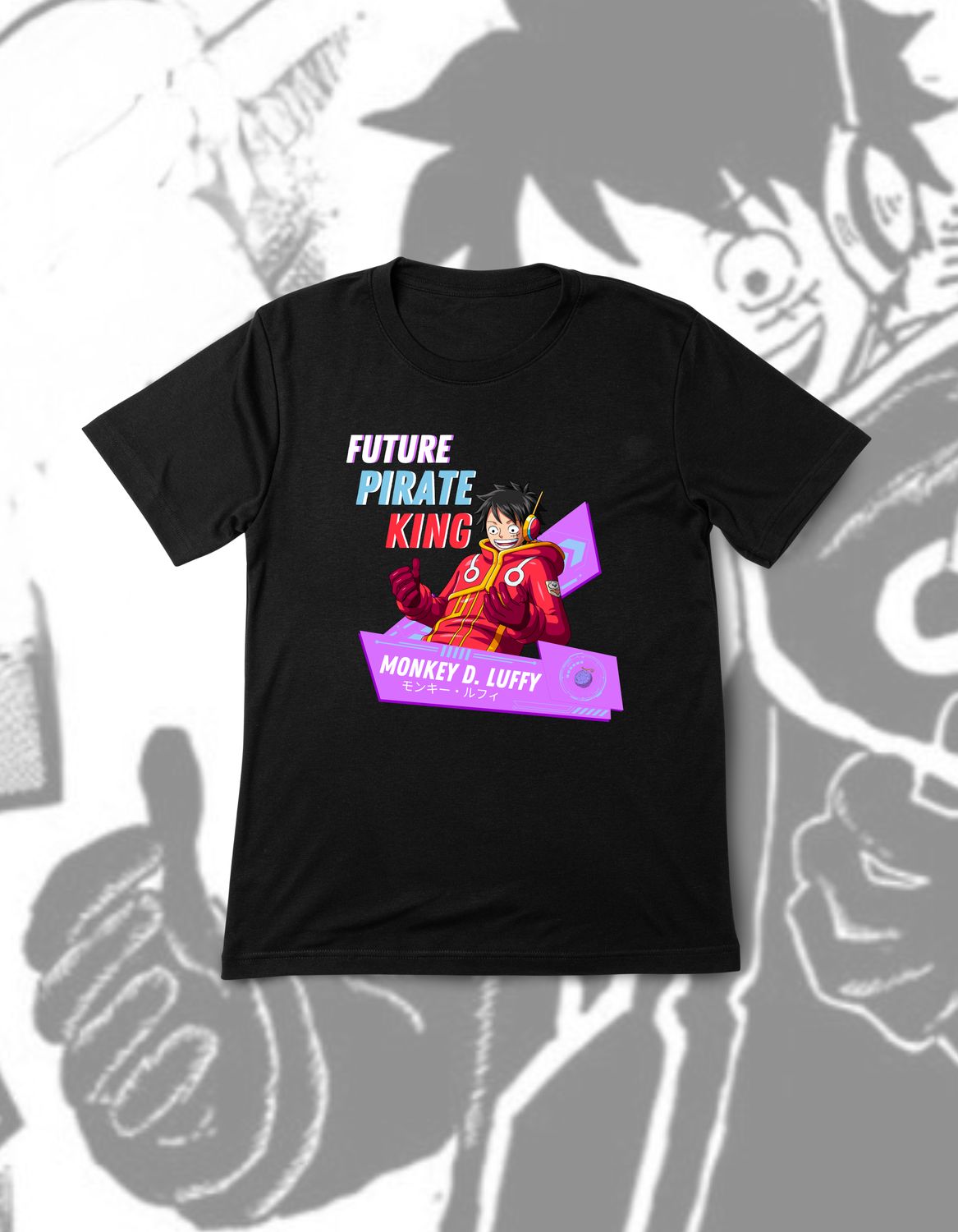 Anime Dream - T-Shirt - One Piece Future Pirate King Monkey D. Luffy