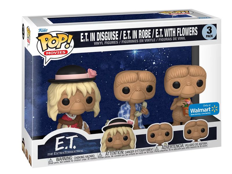 AH168 E.T In disguise /E.T in Robe/E.T with Flowers 3 pack