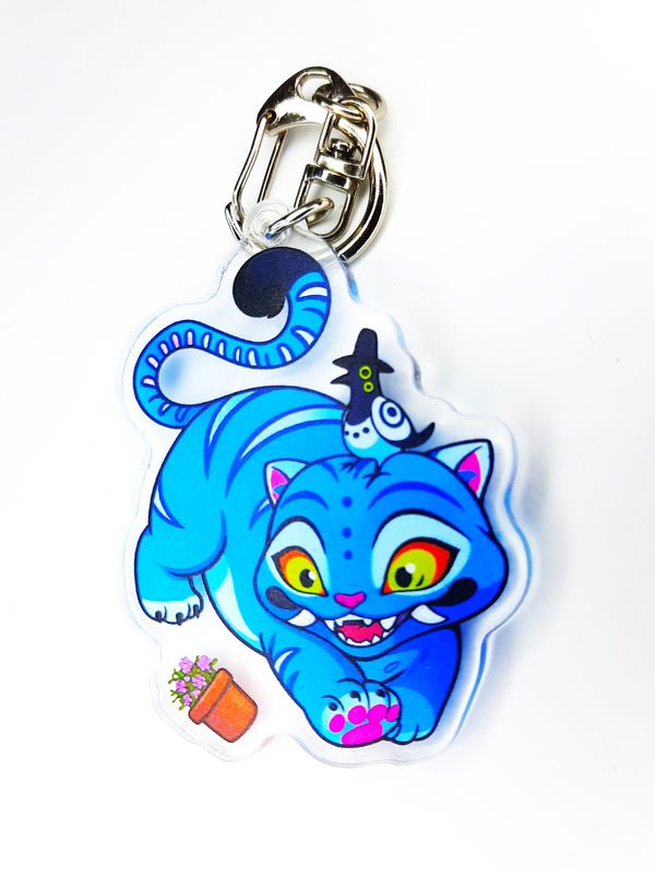 Porte-clefs : Kpop Demon Hunter Tigre Pot De Fleur