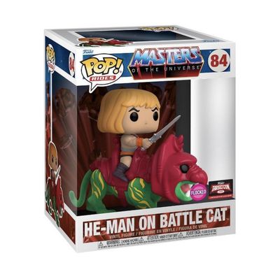 HC184 He-Man on Battle Cat Flocked 84