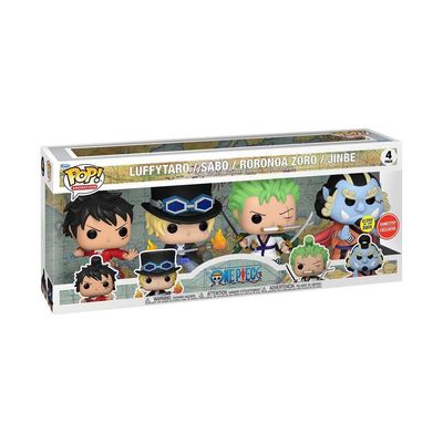 HS76  Luffytaro/Sabo/Roronoa  Zoro/Jinbe GID GS 4 pack