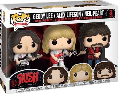 JA114 Geddy Lee/Alex Lifeson/Neil Peart 3 pack