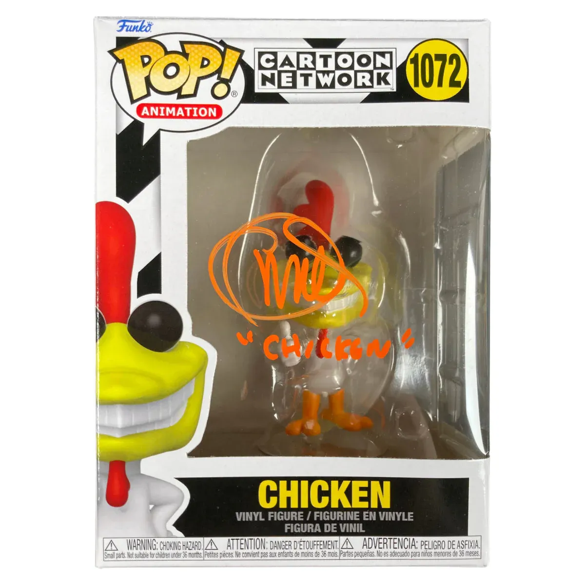 Funko Pop Cartoon Network : Chicken 1072 (Signed)