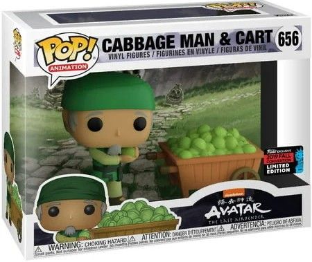 Funko Pop Avatar the Last Airbender : Cabbage Man And Cart 656