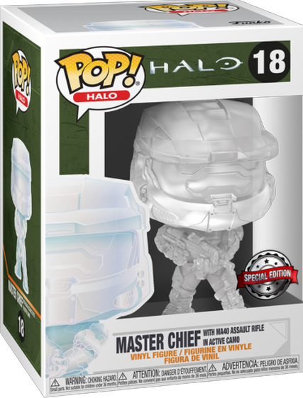 Ey189 Master Chief With MA40 Assault Rifle In Active Camo SE 18