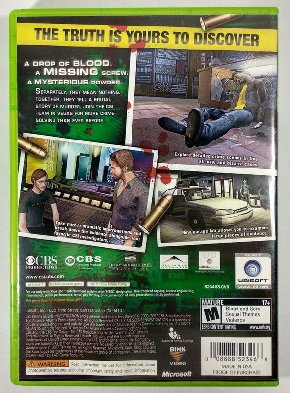 CSI: Hard Evidence X360 (5/10)