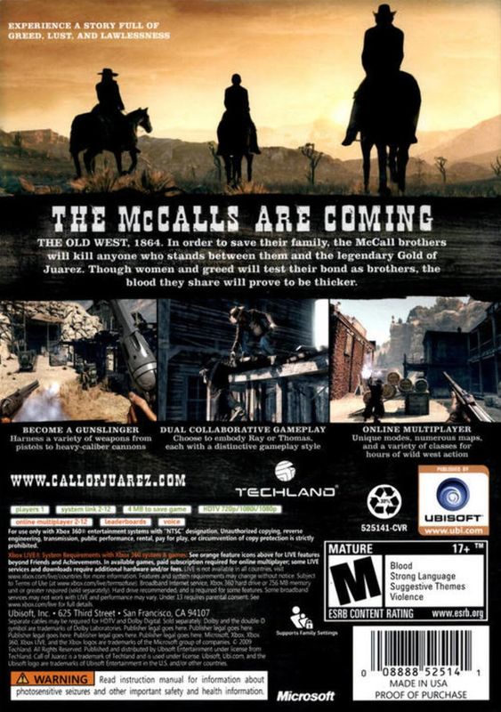 Call Of Juarez Bound In Blood X360 (6/10)