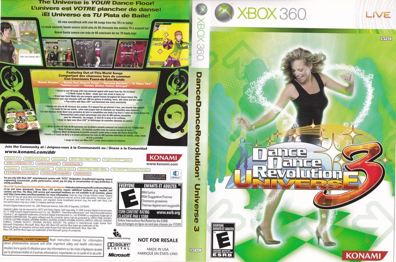 Dance Dance Revolutions Universe 3 X360 (8/10)