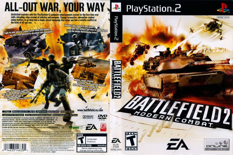 Battle Field 2 Modern Combat Ps2 (8/10)