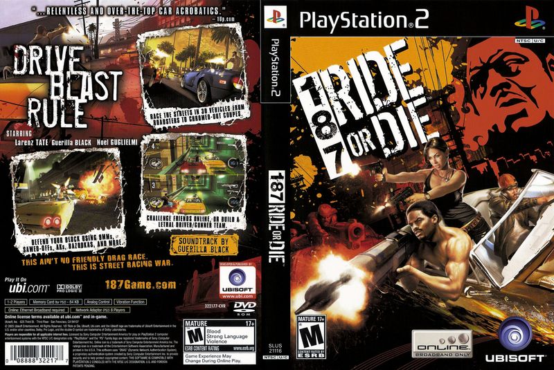 187 Ride Or Die Ps2 (8/10)