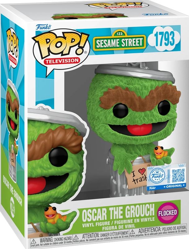 EY350 Oscar The Grouch Flocked 1793