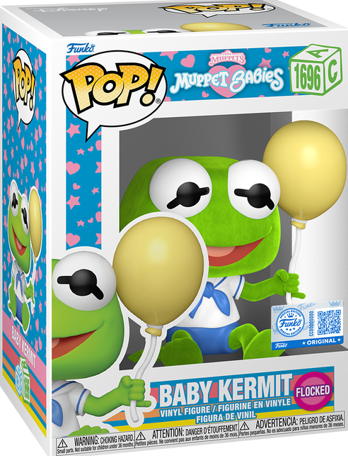 EY348 Baby Kermit Flocked 1696