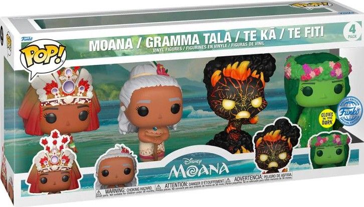 Lf11 Moana/ Gramma Tala/ Te Ka / Te Fiti 4 Pack Gid Sef