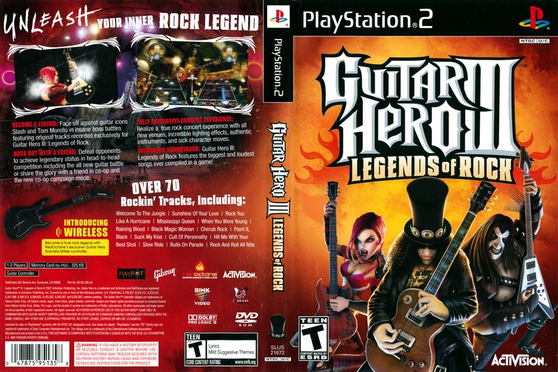 Guitar Hero III Legends Of Rock Ps2 (6/10)