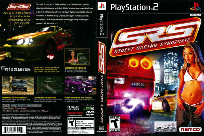 SRS Street Racing Syndicate Ps2 (8/10)