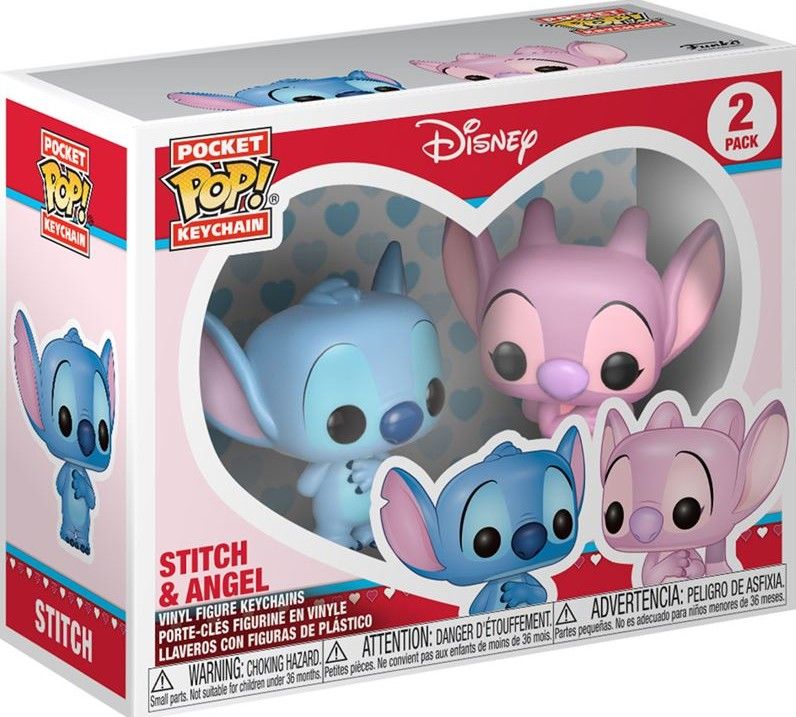 Lp158 Stitch And Angel Keychain