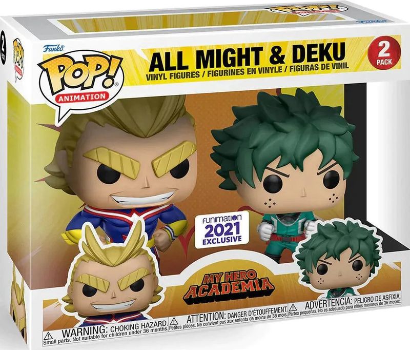 Nm153 My Hero Academia : All Might &amp; Deku 2021Funimation 2 Pack