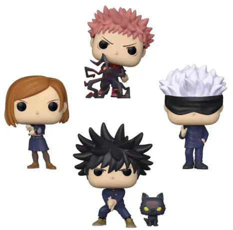Nn1 Jujutsu Kaisen : Yuji Itadori / Megumi Fushiguro / Nobara Kugisaki / Satoru Gojo GID GS 4 Pack