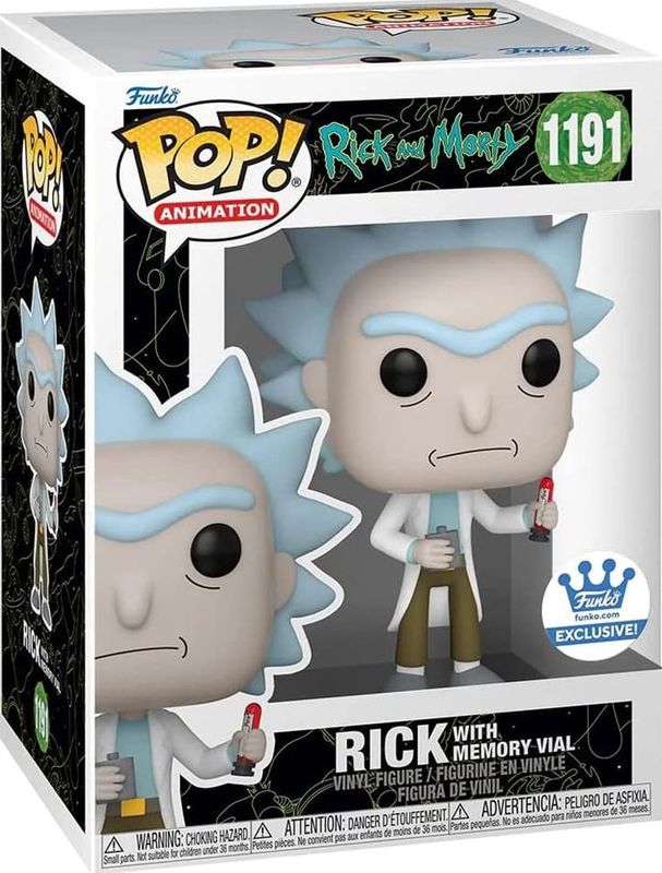 Lu91 Rick And Morty : Rick With Memory Vial Funko excl. 1191