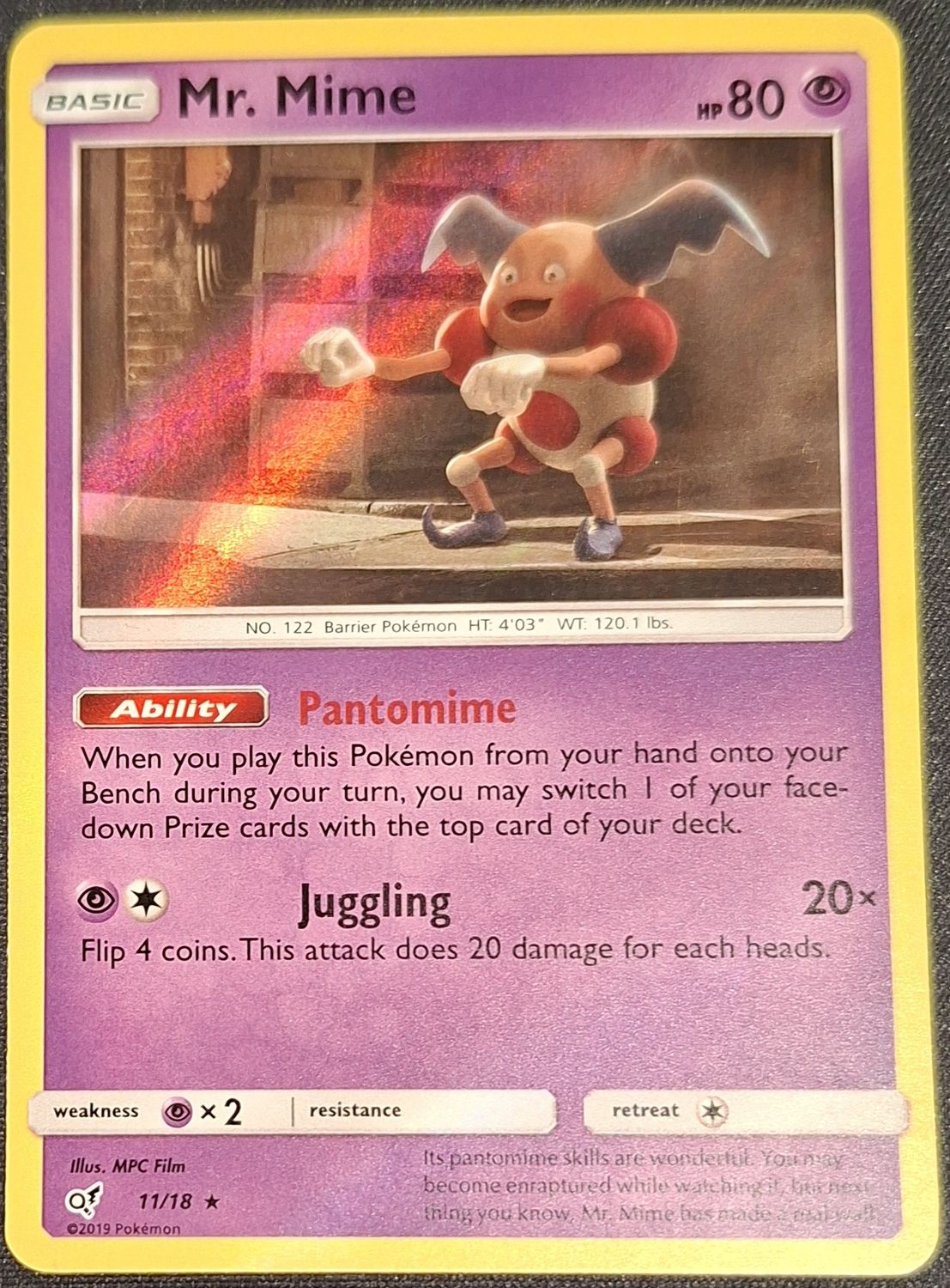 *J22 Mr. Mime 11/18 (NM)