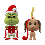 Pe145 Grinch &amp; Max Flocked Amaz. 2 Pack