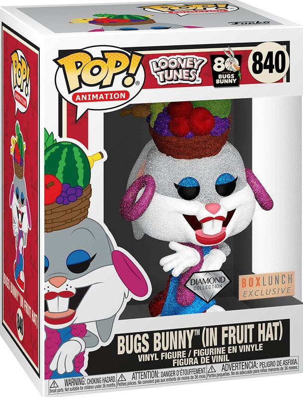 Pe98 Bugs Bunny In Fruit Hat Diamond Box Lunch 840