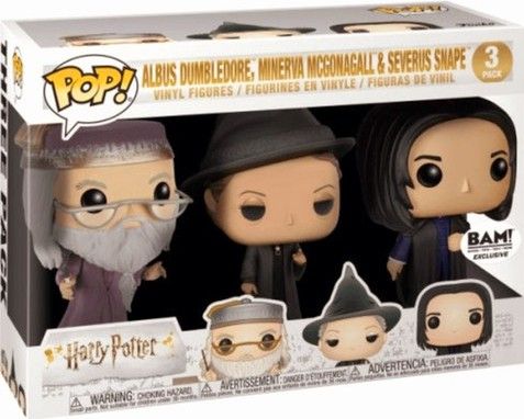 Pj273 Albus Dumbledore, Minerva McGonagall &amp; Severus Snape BAM! 3 Pack
