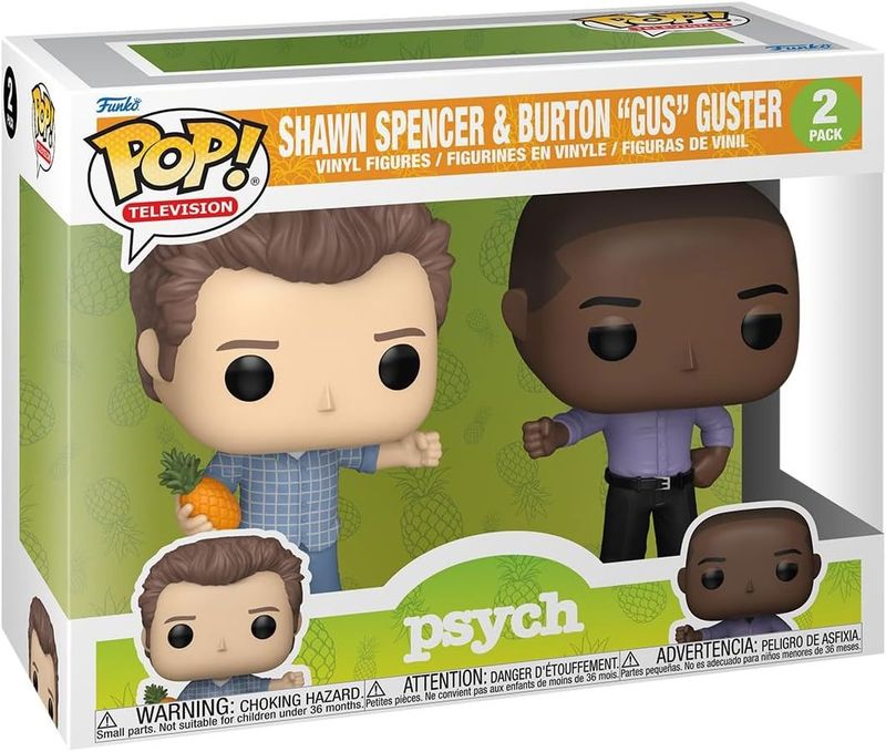 Fd2 Psych : Shawn Spencer &amp; Burton ''Gus'' Guster 2 Pack