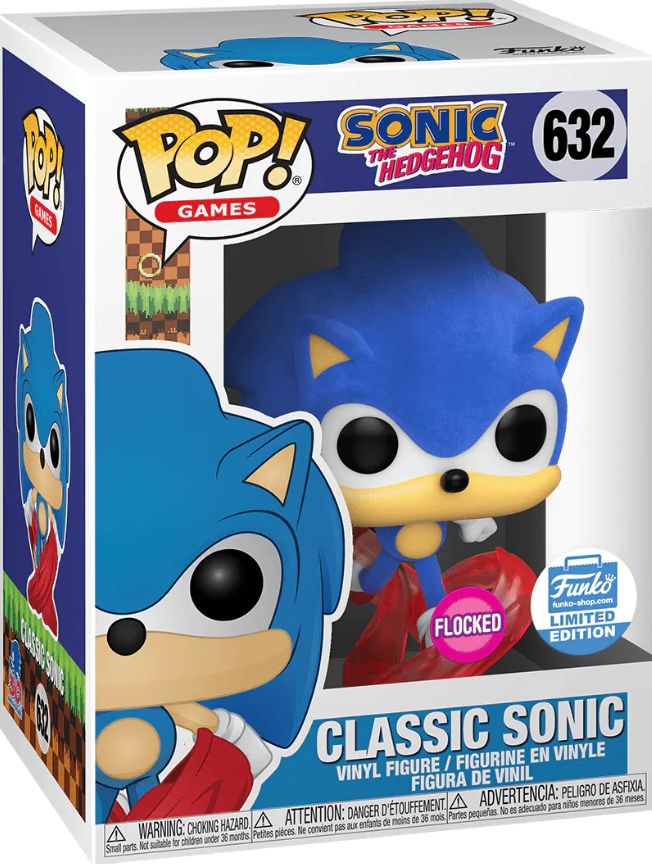 Lt23 Classic Sonic Flocked Funko Excl. 632