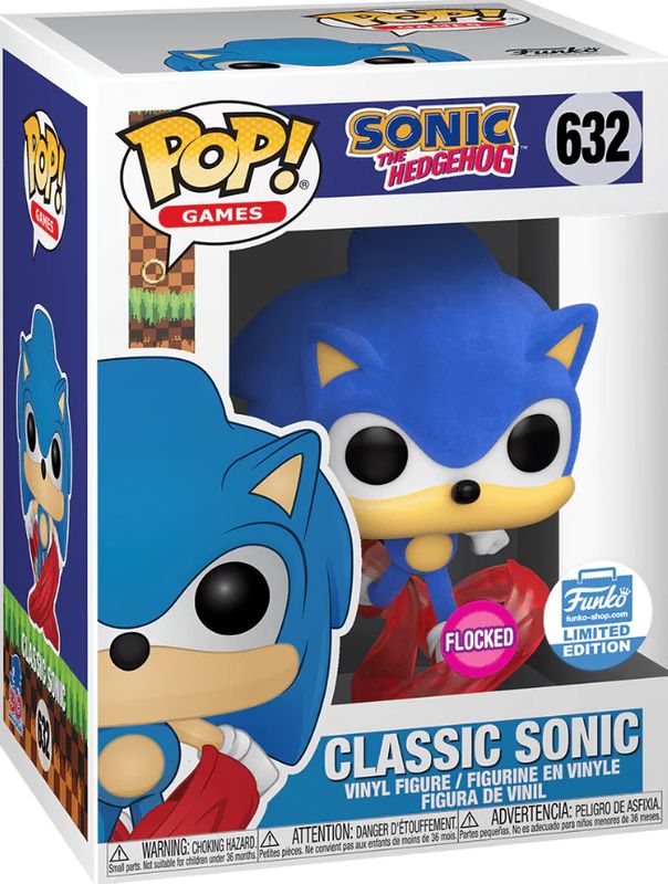 Lt23 Classic Sonic Flocked Funko Excl. 632