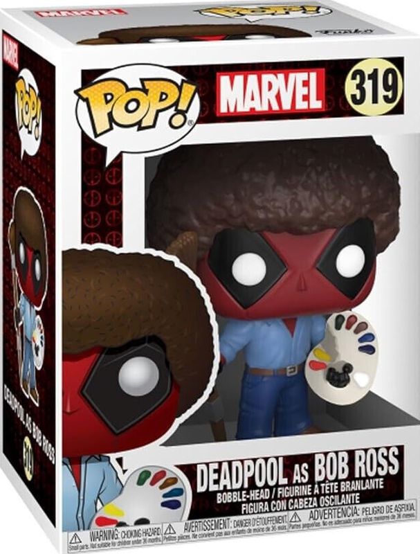 Qh127 Deadpool As Bob Ross 319
