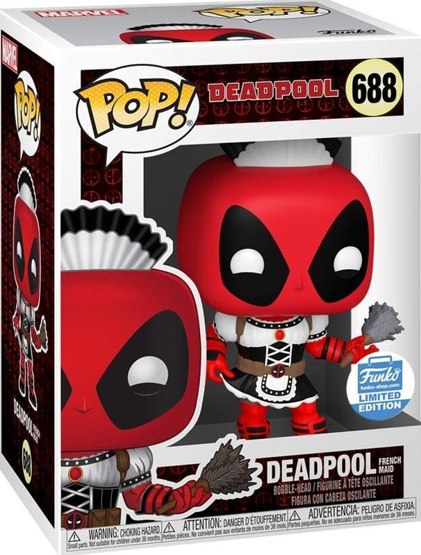 Qh129 Deadpool French Maid Funko Excl. 688