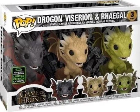 Ql5 GoT : Drogon, Viserion, &amp; Rhaegal 2020SpringCon 3 Pack