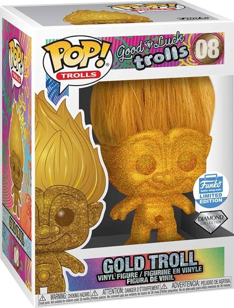 Qp68 Gold Troll Diamond Funko Excl. 08
