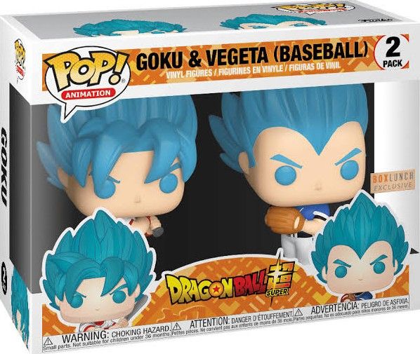 QU24 Goku &amp; Vegeta (Baseball) BoxLunch 2 Pack