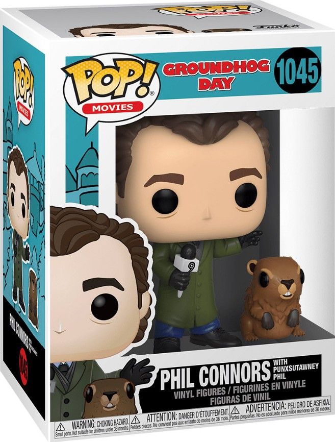 Funko Pop Groundhog Day : Phil Connors With Punxsutawney Phil 1045