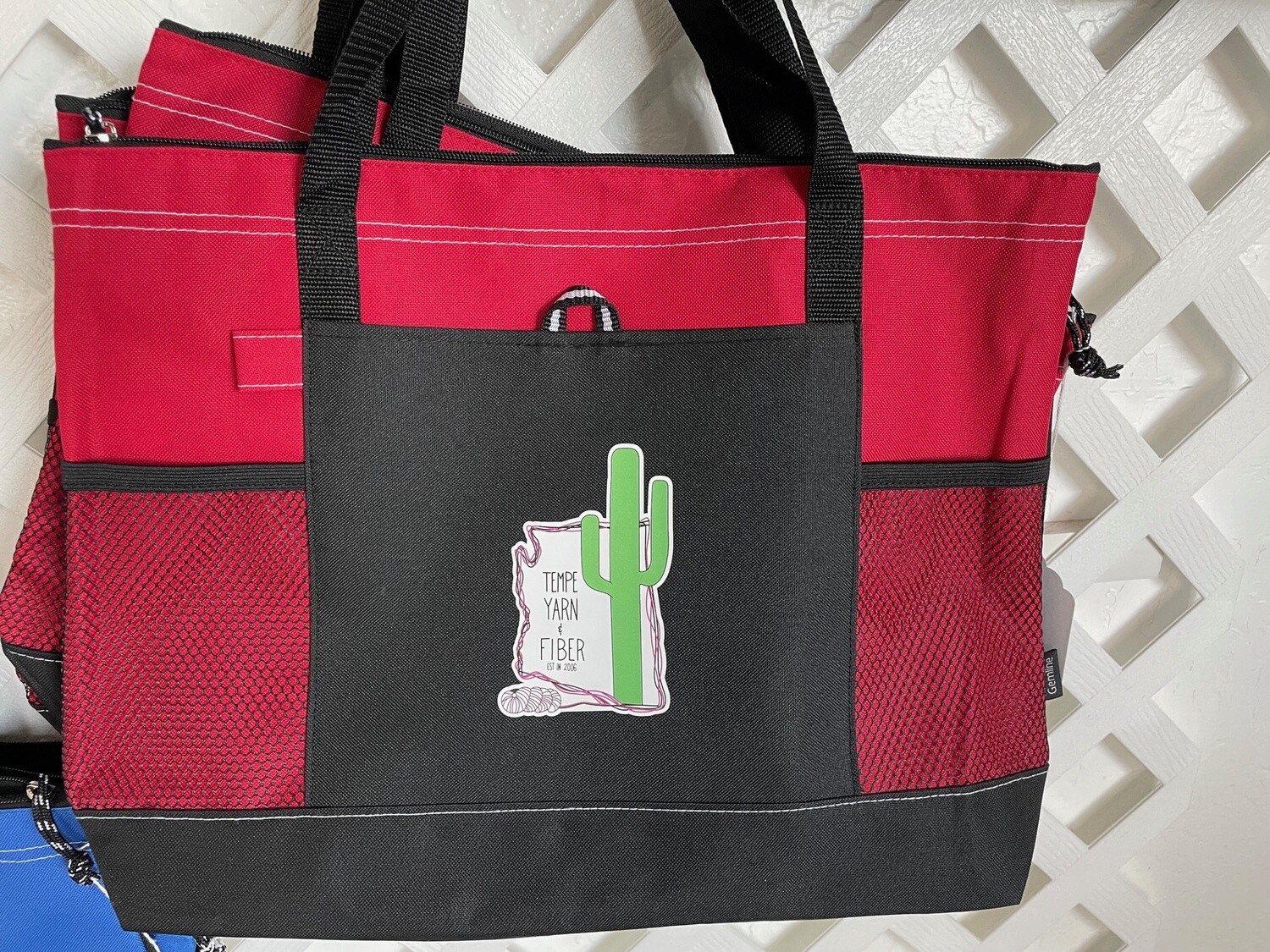 Bag Tempe Yarn Tote, Color: Red