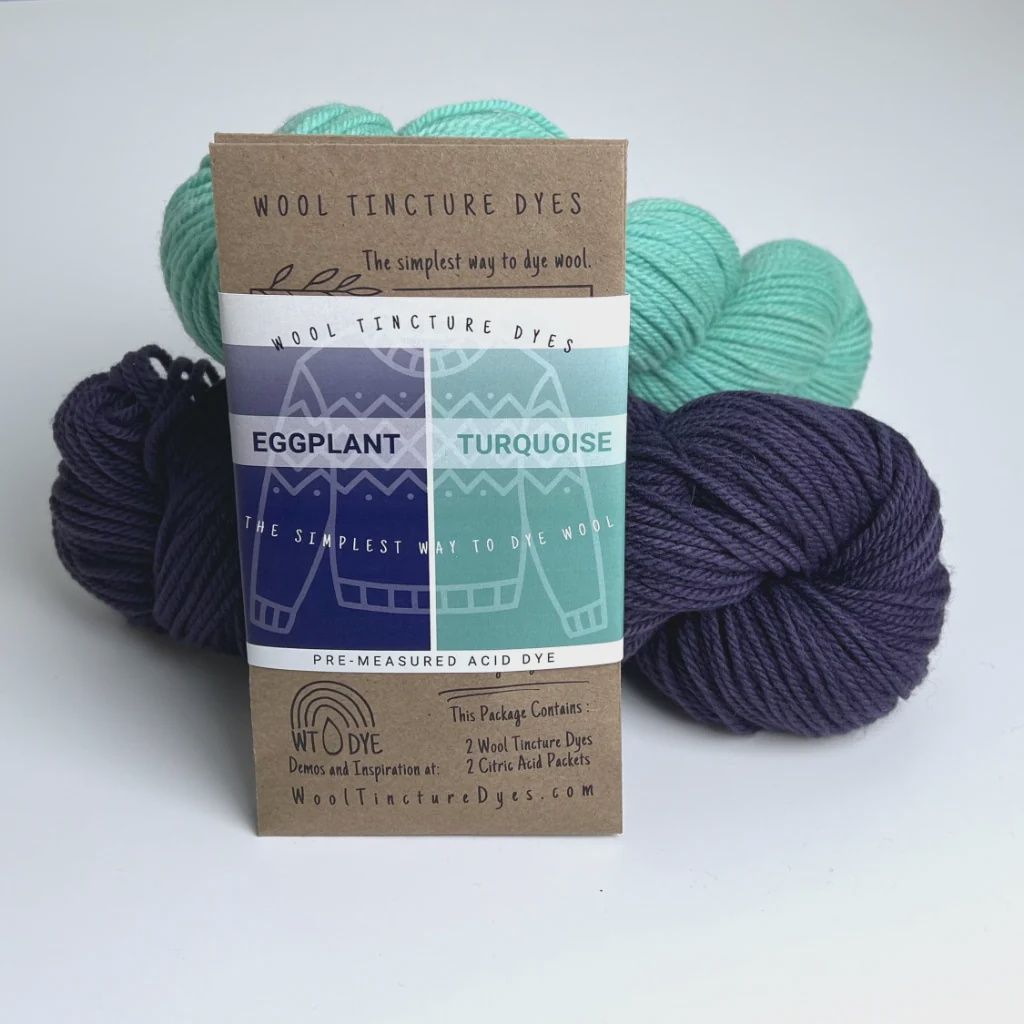 Dye Pairings, Color: Eggplant/Turquoise