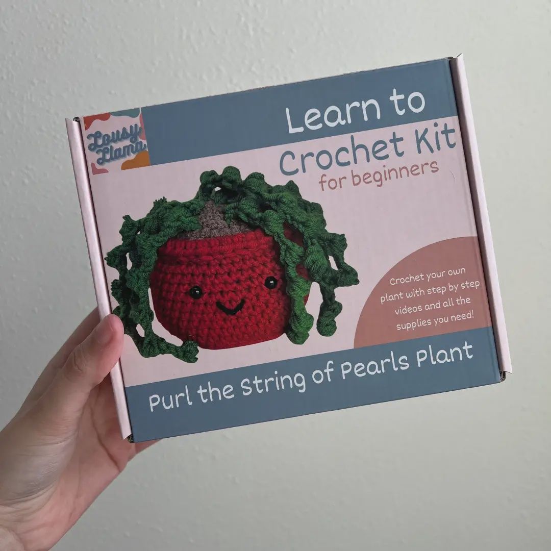 Learn to Crochet Kit, Style: String of Pearls
