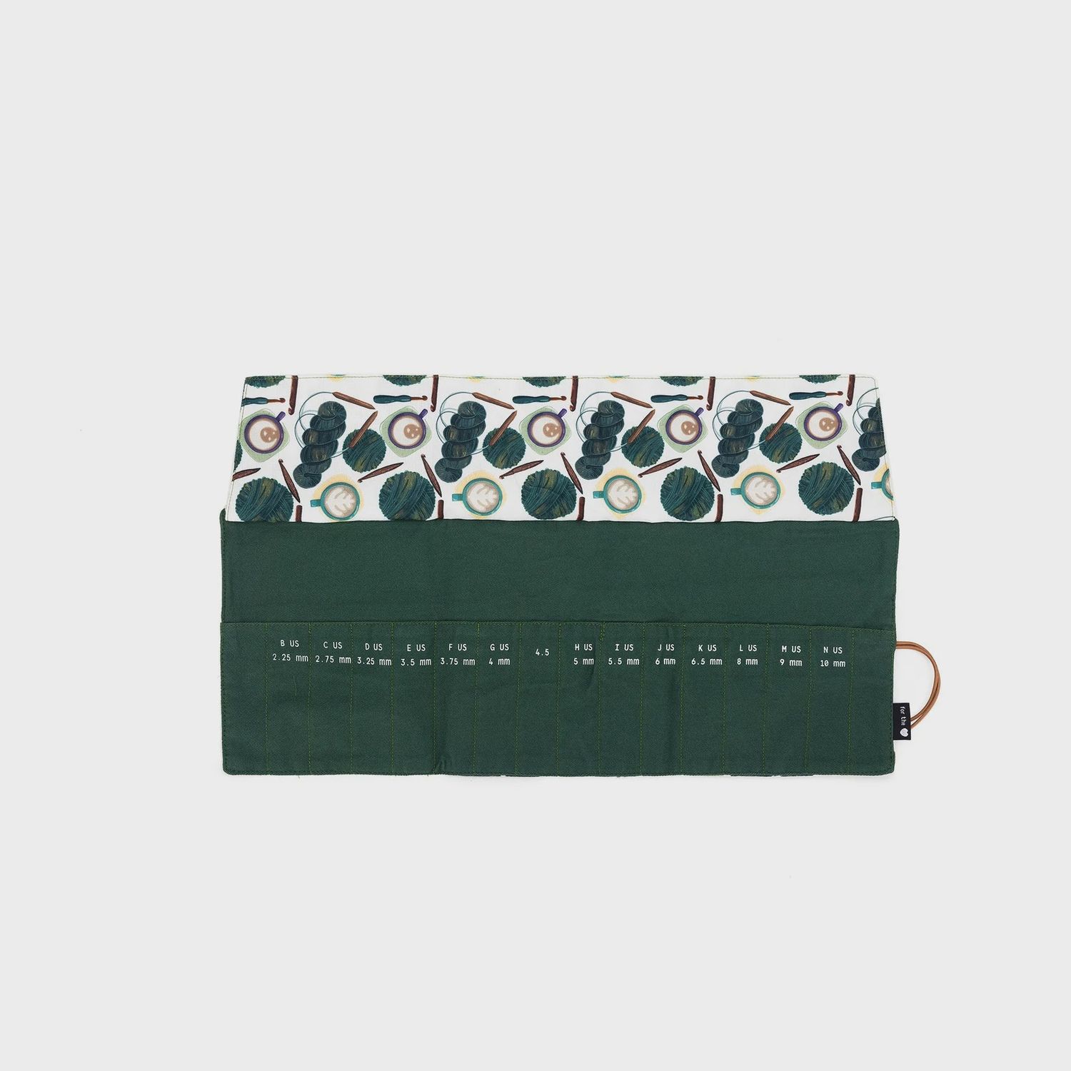 Crochet Roll, Variant 2: Coffee &amp; Yarn Green