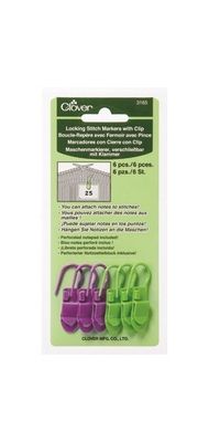 Stitch Markers Locking w Clip
