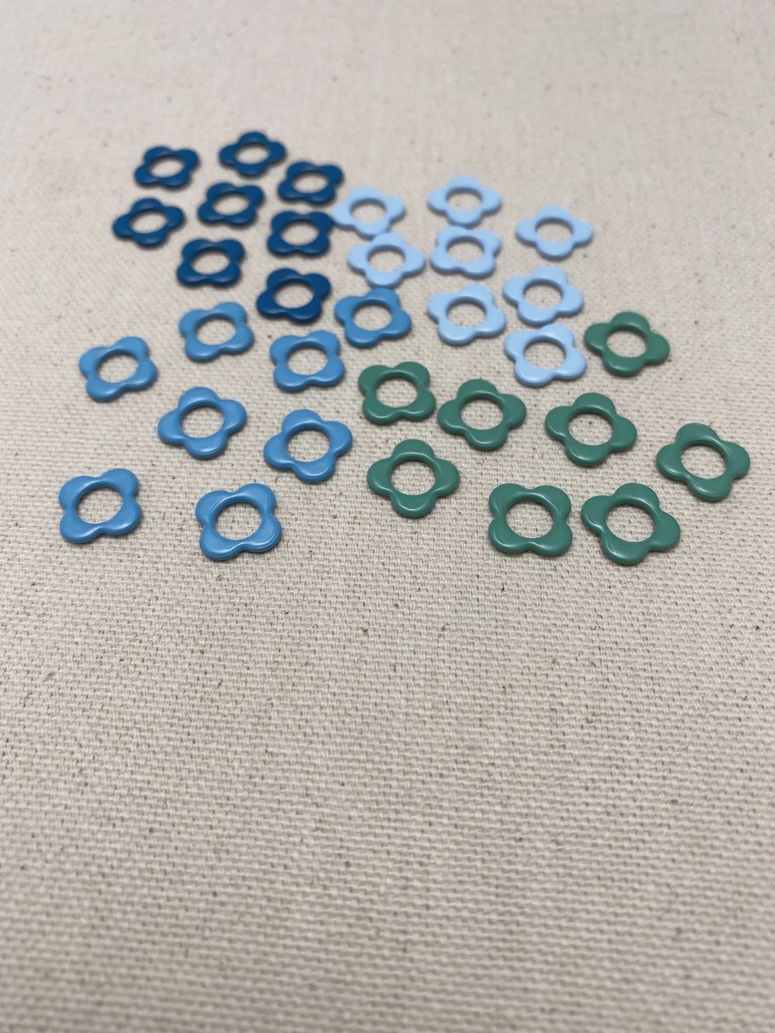 Flower Ring Stitch Markers, Style: Small / Cool Tone