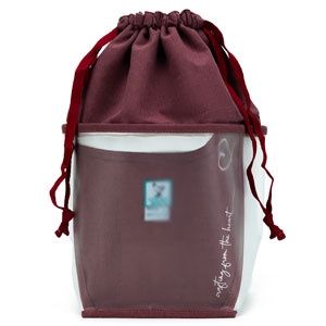 Double Double Project Bag, Style: Linen / Wine