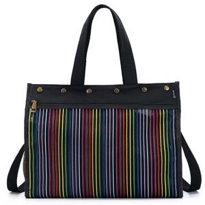 Maker&#39;s Mesh Tote-Rainbow, Color: Black