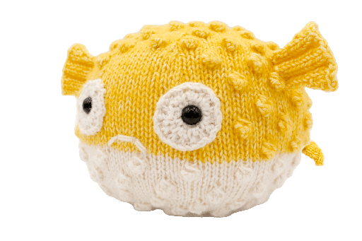 DIY Knitting Kit, Color: Bart Blowfish